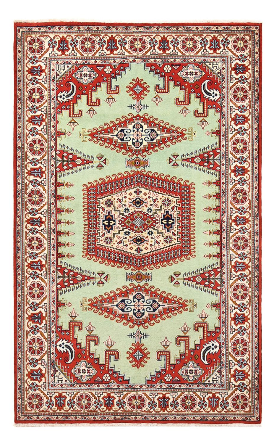 Alfombra persa - Nómada - 250 x 152 cm - verde claro