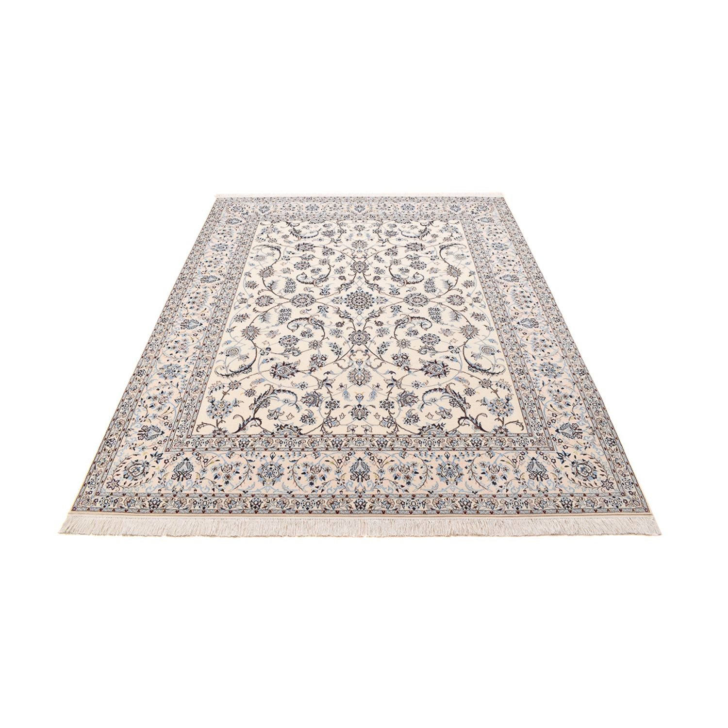 Alfombra Persa - Nain - Prima - 255 x 210 cm - gris claro