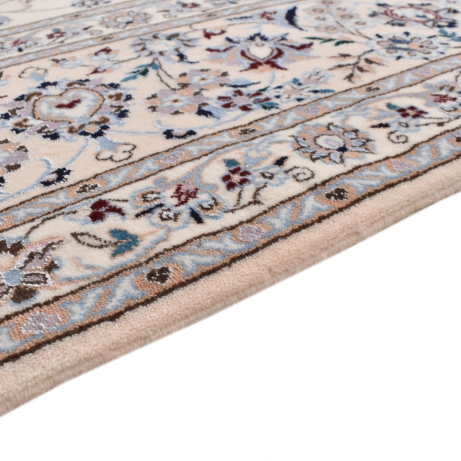 Alfombra Persa - Nain - Prima cuadrado  - 204 x 207 cm - gris claro
