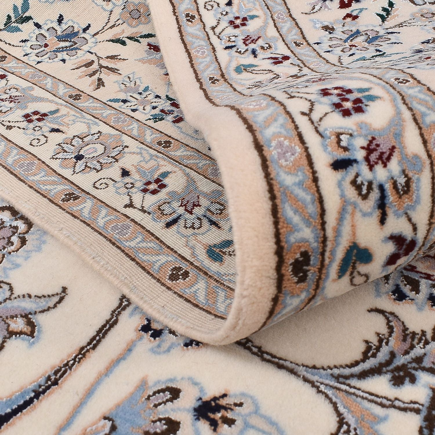 Alfombra Persa - Nain - Prima cuadrado  - 204 x 207 cm - gris claro