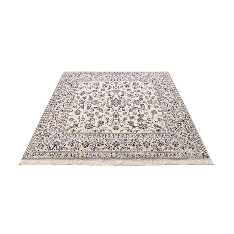 Alfombra Persa - Nain - Prima cuadrado  - 204 x 207 cm - gris claro