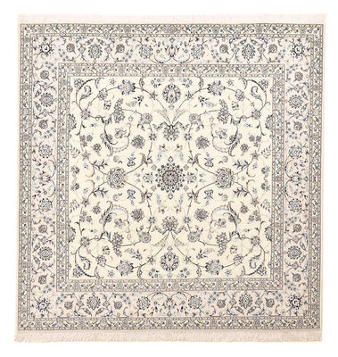 Alfombra Persa - Nain - Prima cuadrado  - 205 x 206 cm - gris claro