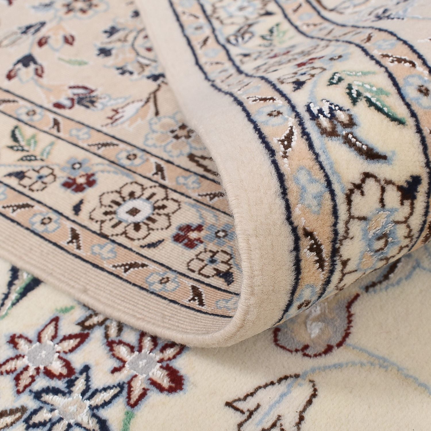 Alfombra Persa - Nain - Prima cuadrado  - 205 x 206 cm - gris claro