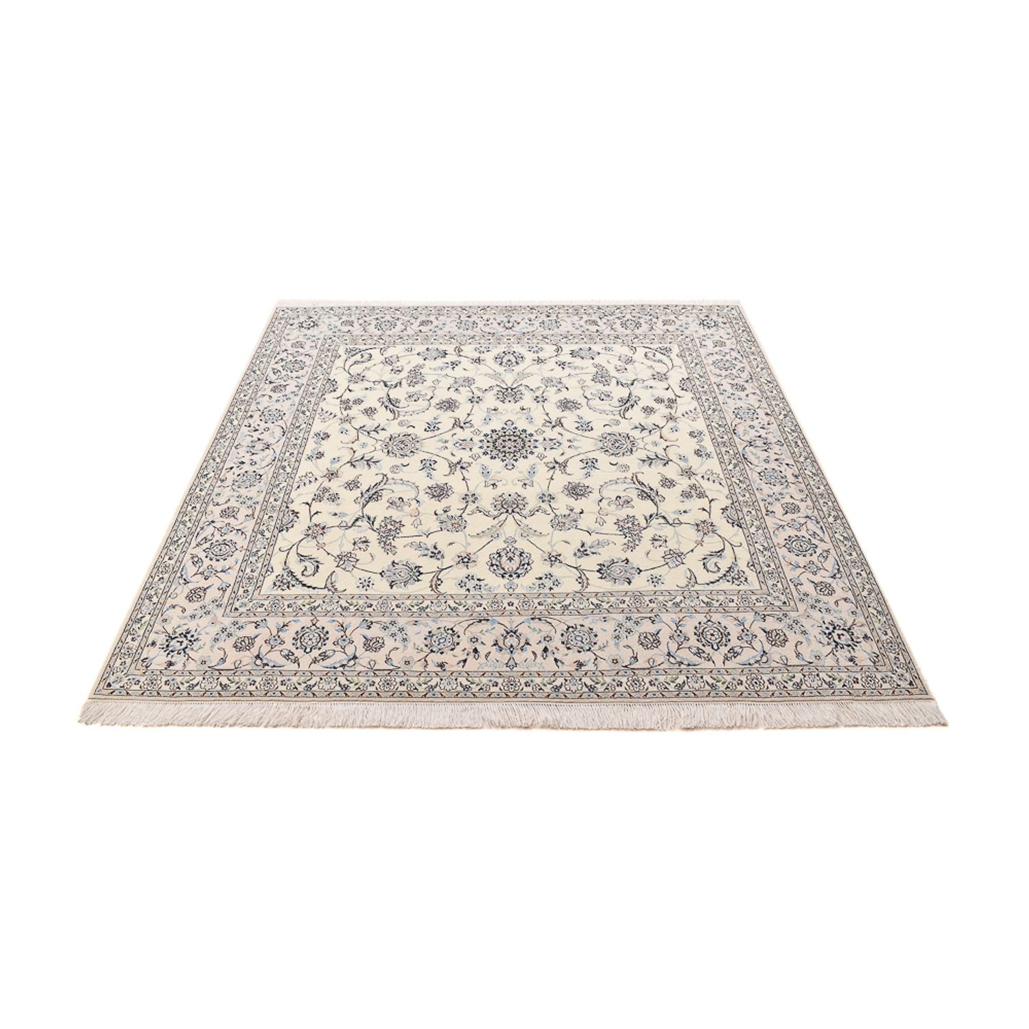 Alfombra Persa - Nain - Prima cuadrado  - 205 x 206 cm - gris claro