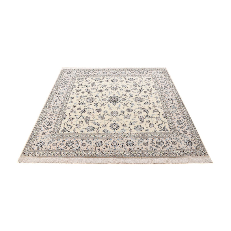 Alfombra Persa - Nain - Prima cuadrado  - 205 x 206 cm - gris claro
