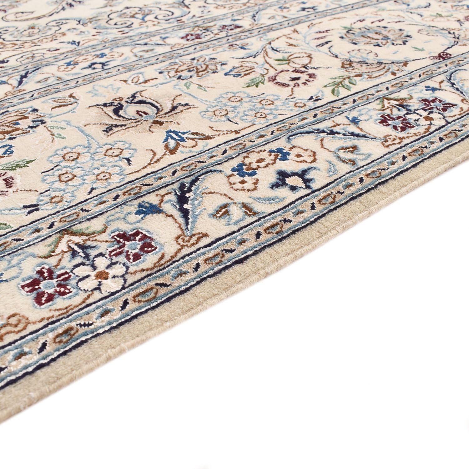 Alfombra Persa - Nain - Real - 305 x 205 cm - gris claro