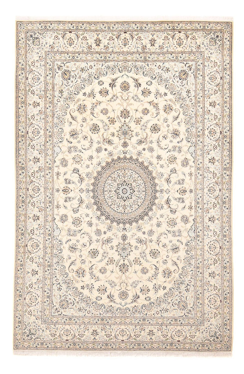 Alfombra Persa - Nain - Real - 305 x 205 cm - gris claro