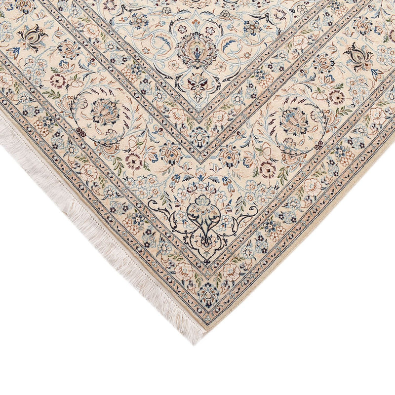 Alfombra Persa - Nain - Real - 305 x 205 cm - gris claro