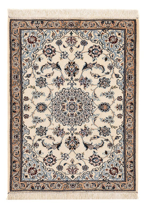 Alfombra Persa - Nain - Real - 87 x 66 cm - crema