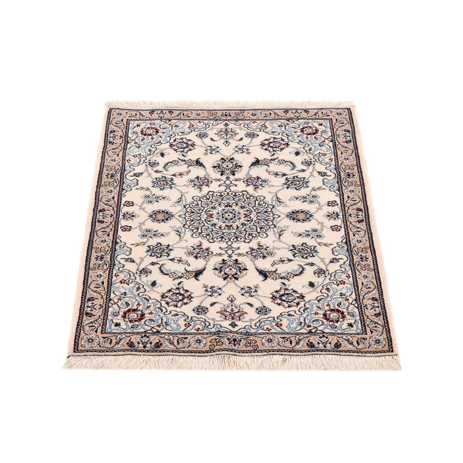 Alfombra Persa - Nain - Real - 87 x 66 cm - crema