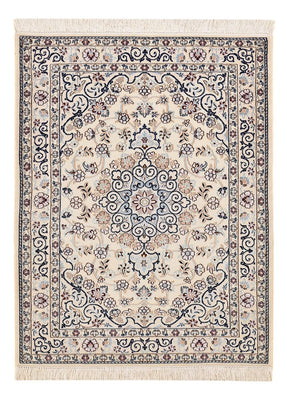 Alfombra Persa - Nain - Real - 105 x 81 cm - gris claro