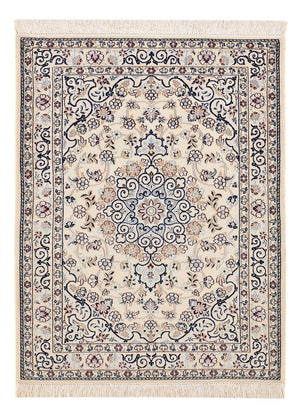 Alfombra Persa - Nain - Real - 105 x 81 cm - gris claro