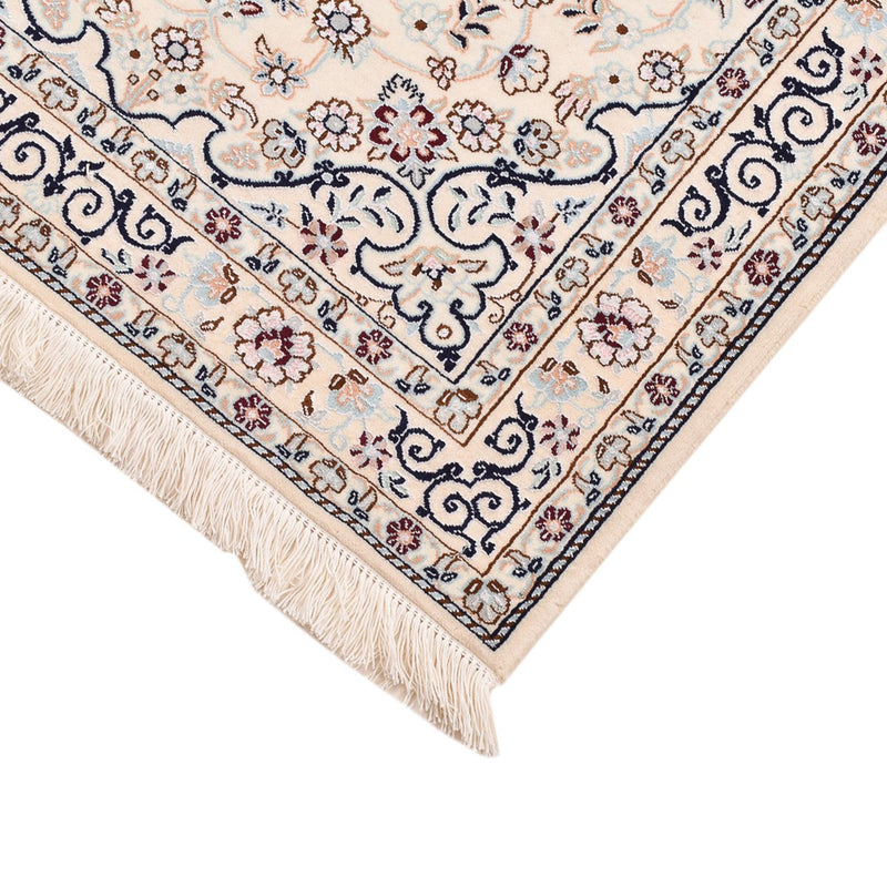Alfombra Persa - Nain - Real - 105 x 81 cm - gris claro
