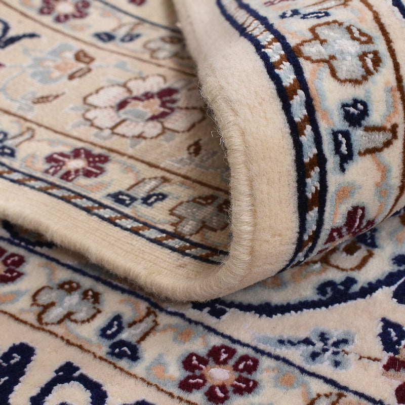 Alfombra Persa - Nain - Real - 105 x 81 cm - gris claro