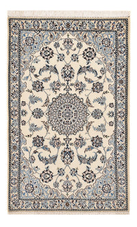 Alfombra Persa - Nain - Real - 109 x 69 cm - gris claro