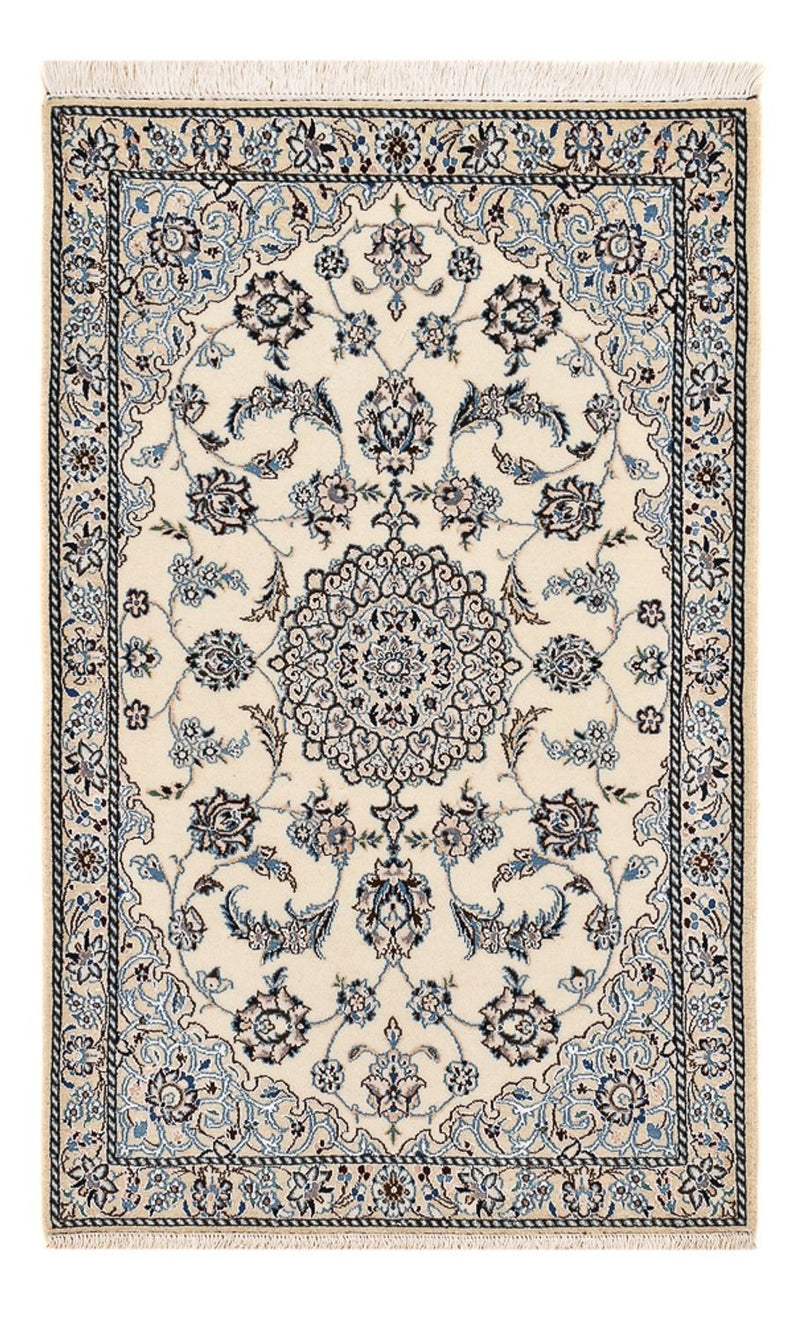 Alfombra Persa - Nain - Real - 109 x 69 cm - gris claro