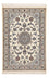 Alfombra Persa - Nain - Real - 108 x 72 cm - gris claro