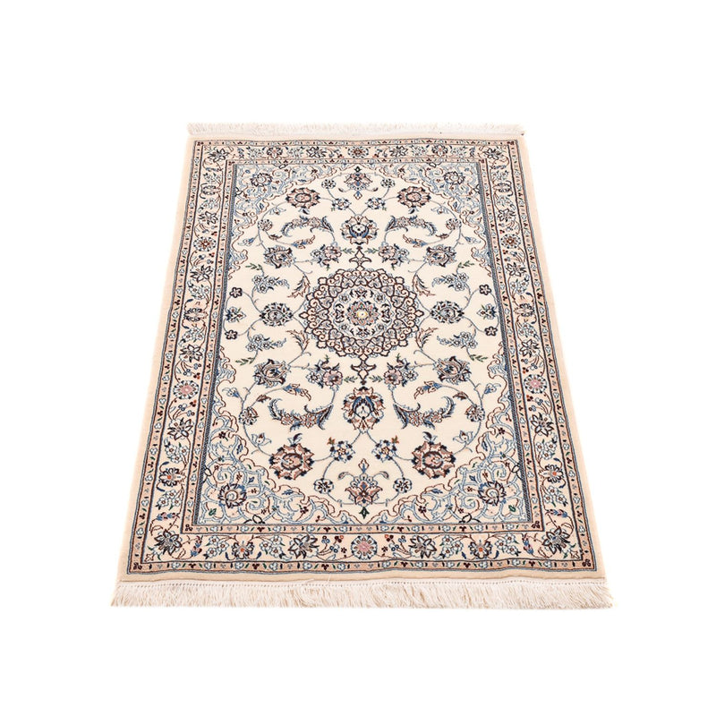 Alfombra Persa - Nain - Real - 108 x 72 cm - gris claro
