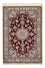 Alfombra Persa - Nain - Real - 94 x 63 cm - rojo oscuro