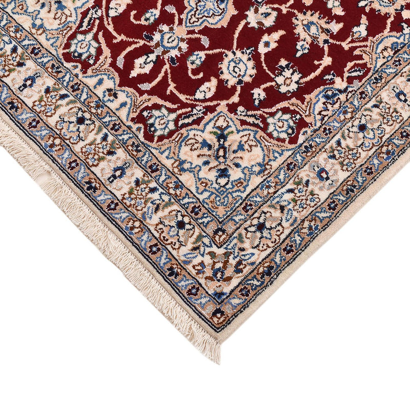 Alfombra Persa - Nain - Real - 94 x 63 cm - rojo oscuro