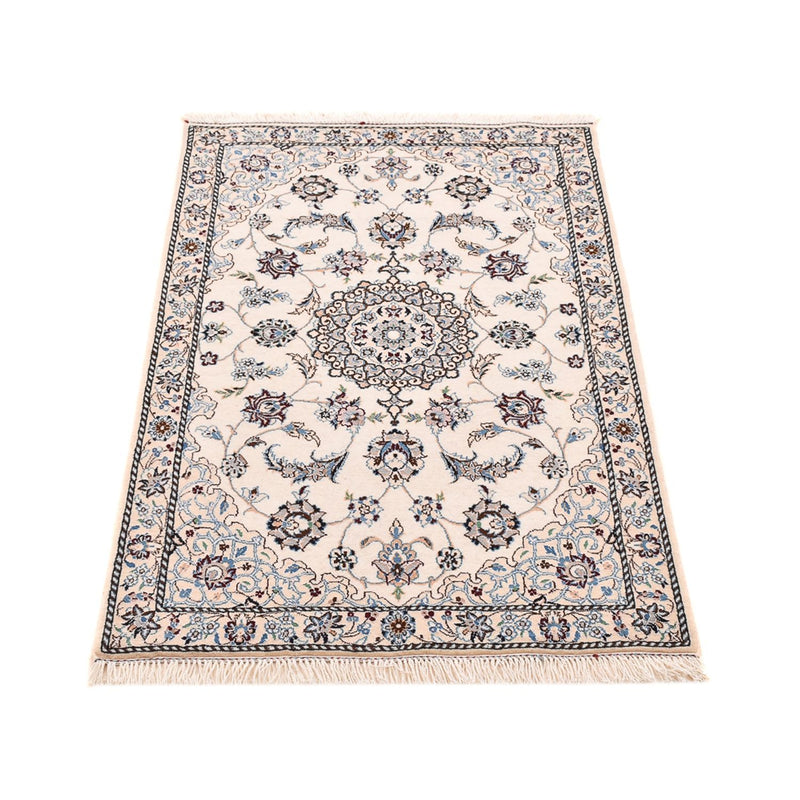 Alfombra Persa - Nain - Real - 108 x 71 cm - gris claro