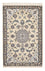 Alfombra Persa - Nain - Real - 96 x 64 cm - gris claro