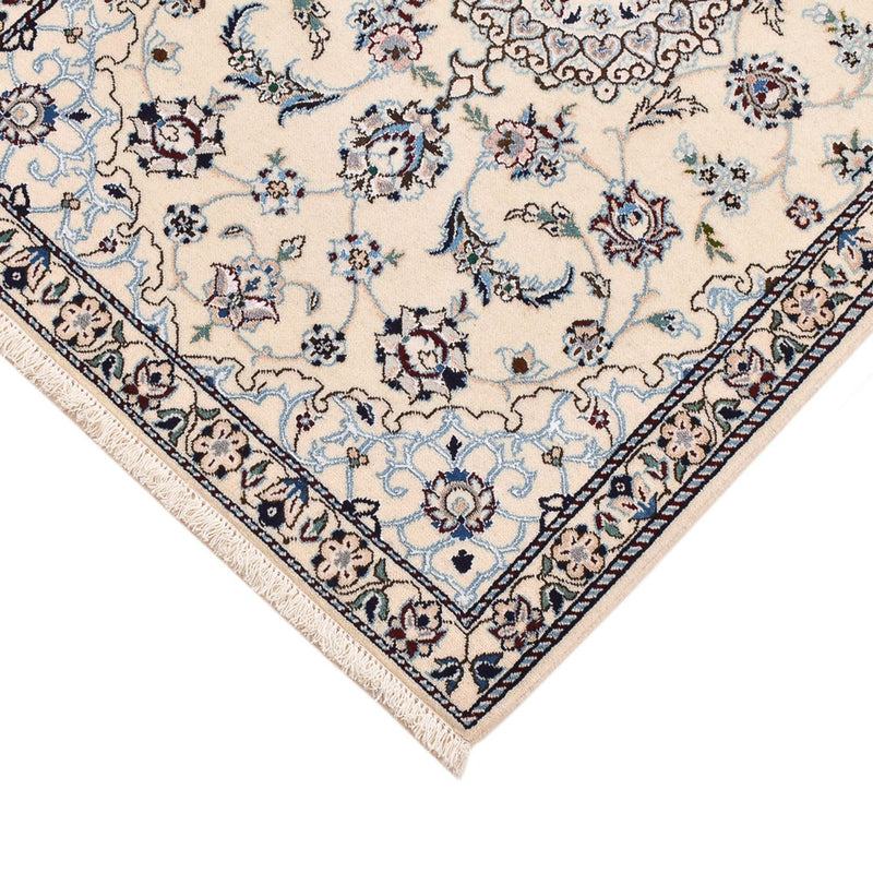 Alfombra Persa - Nain - Real - 96 x 64 cm - gris claro