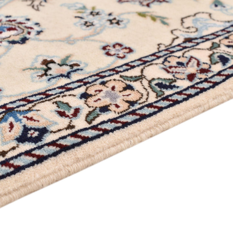 Alfombra Persa - Nain - Real - 96 x 64 cm - gris claro