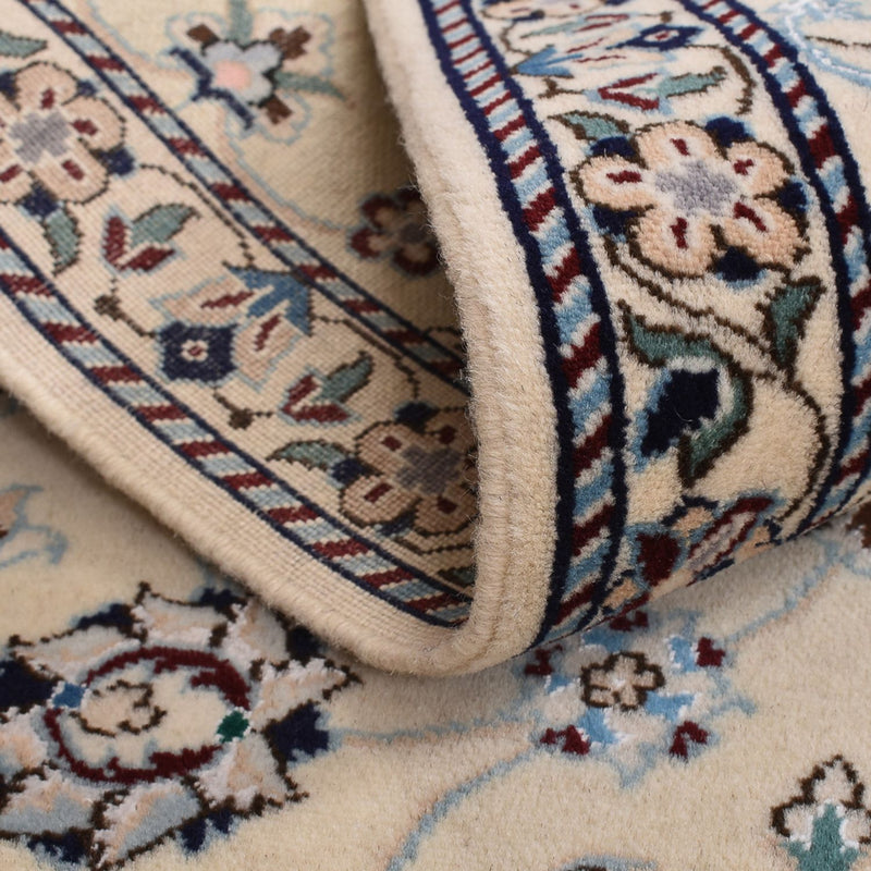Alfombra Persa - Nain - Real - 96 x 64 cm - gris claro