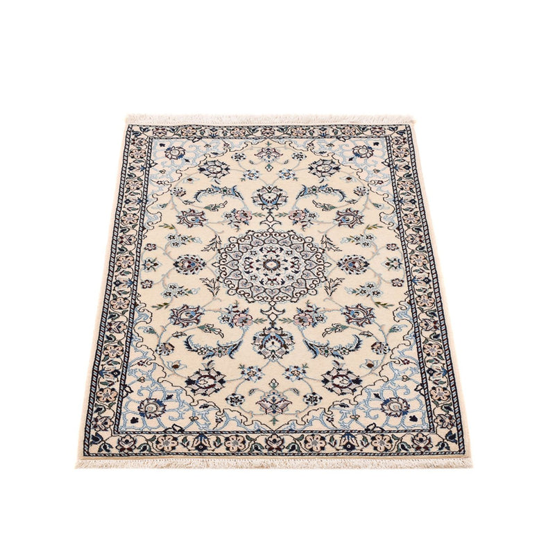 Alfombra Persa - Nain - Real - 96 x 64 cm - gris claro