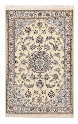 Alfombra Persa - Nain - Real - 113 x 74 cm - gris claro