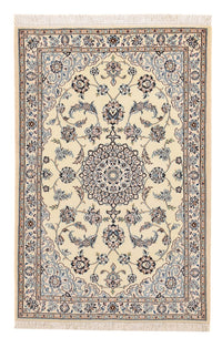 Alfombra Persa - Nain - Real - 113 x 74 cm - gris claro