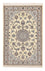 Alfombra Persa - Nain - Real - 113 x 74 cm - gris claro
