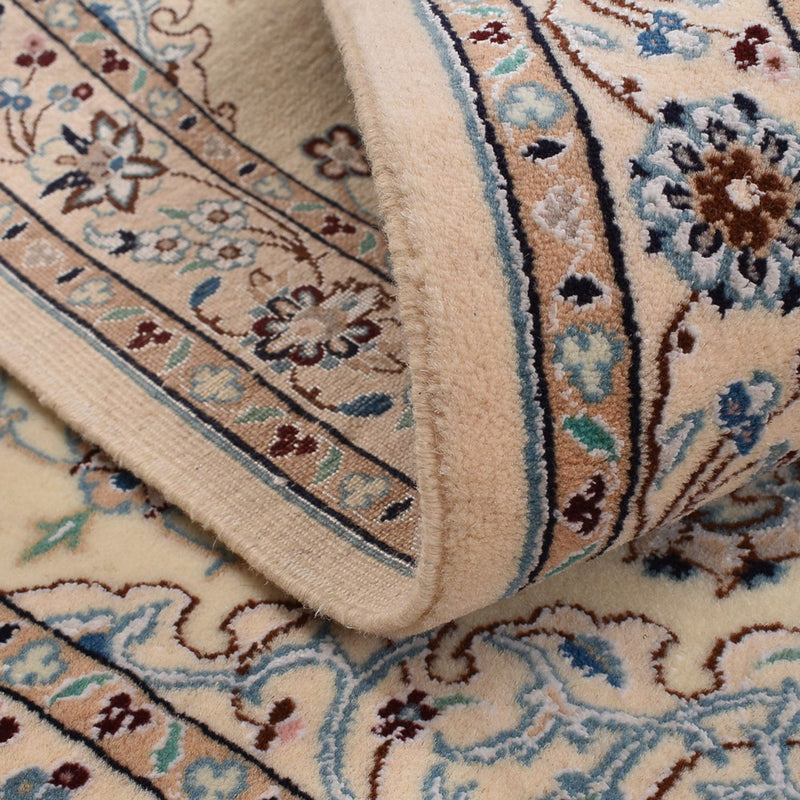 Alfombra Persa - Nain - Real - 113 x 74 cm - gris claro