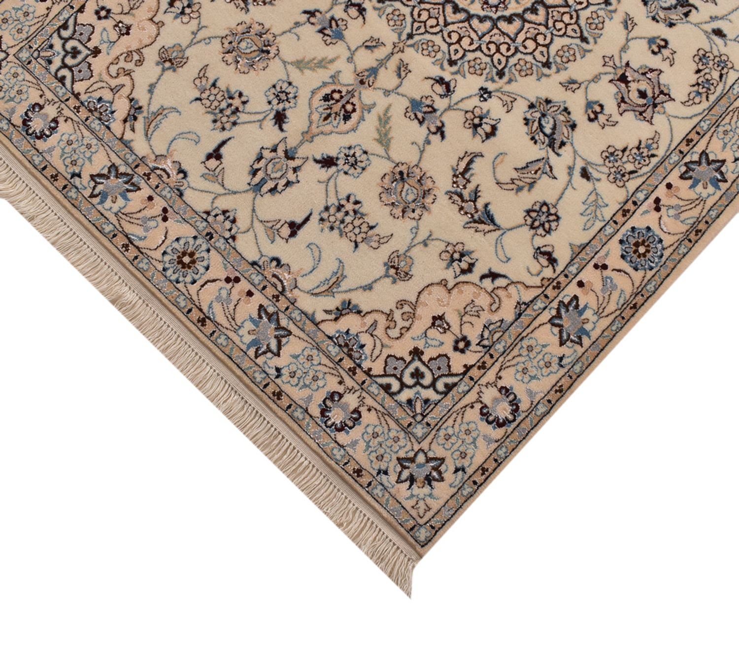 Alfombra de pasillo Alfombra Persa - Nain - Prima - 403 x 87 cm - beige