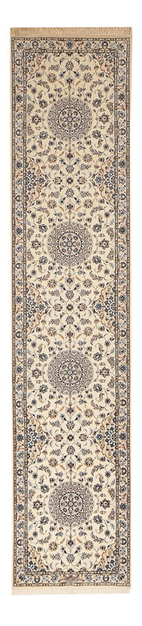 Alfombra de pasillo Alfombra Persa - Nain - Prima - 397 x 87 cm - beige