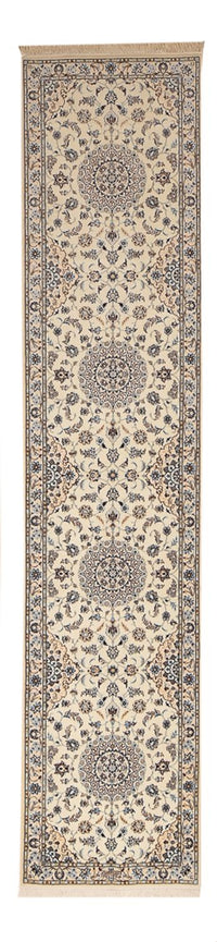 Alfombra de pasillo Alfombra Persa - Nain - Prima - 397 x 87 cm - beige