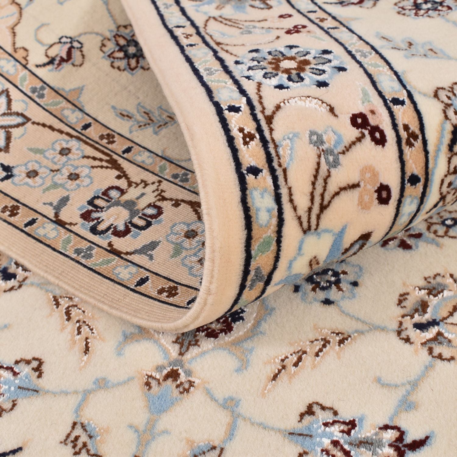 Alfombra de pasillo Alfombra Persa - Nain - Prima - 397 x 87 cm - beige