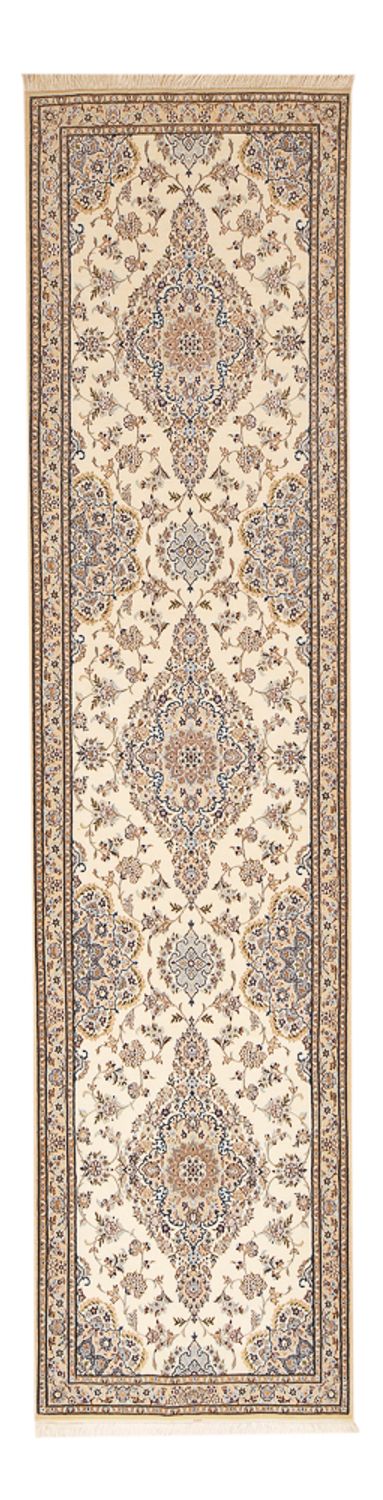 Alfombra de pasillo Alfombra Persa - Nain - Prima - 400 x 100 cm - beige