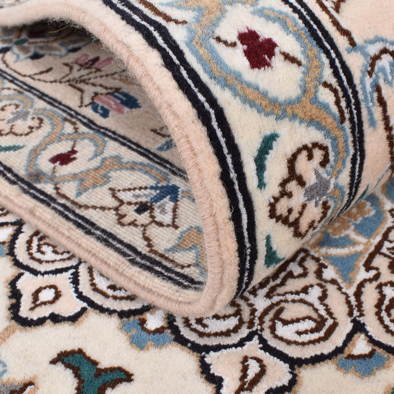 Alfombra Persa - Nain - Real - 250 x 155 cm - gris claro