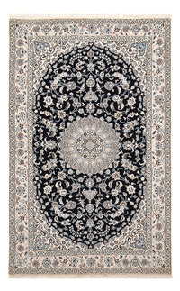 Alfombra Persa - Nain - Real - 250 x 153 cm - azul oscuro