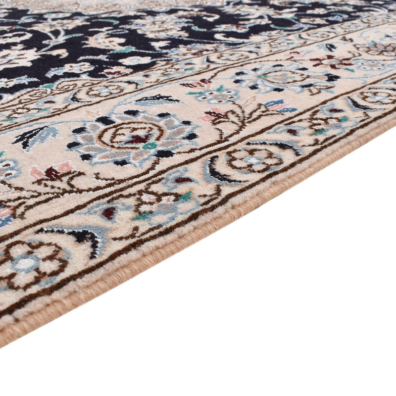 Alfombra Persa - Nain - Real - 250 x 153 cm - azul oscuro