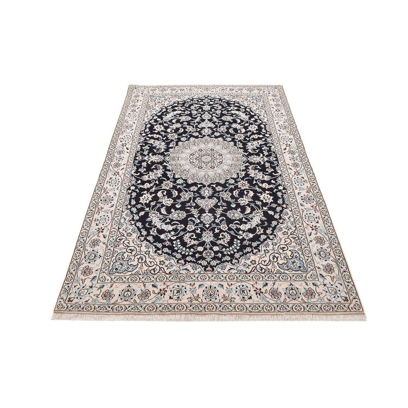 Alfombra Persa - Nain - Real - 250 x 153 cm - azul oscuro
