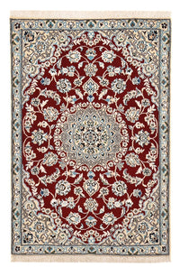 Alfombra Persa - Nain - Real - 130 x 88 cm - rojo
