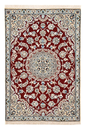 Alfombra Persa - Nain - Real - 130 x 88 cm - rojo
