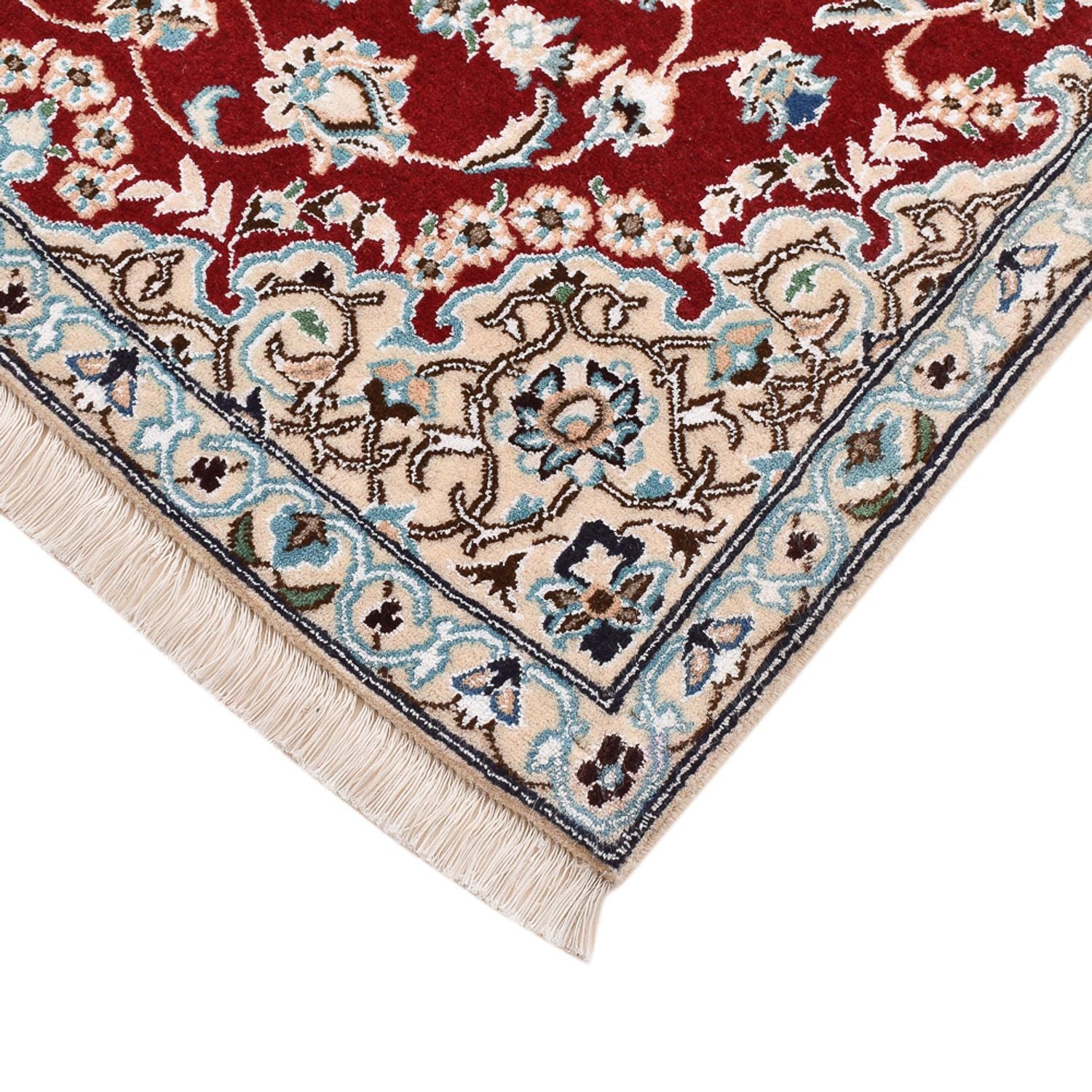 Alfombra Persa - Nain - Real - 130 x 88 cm - rojo