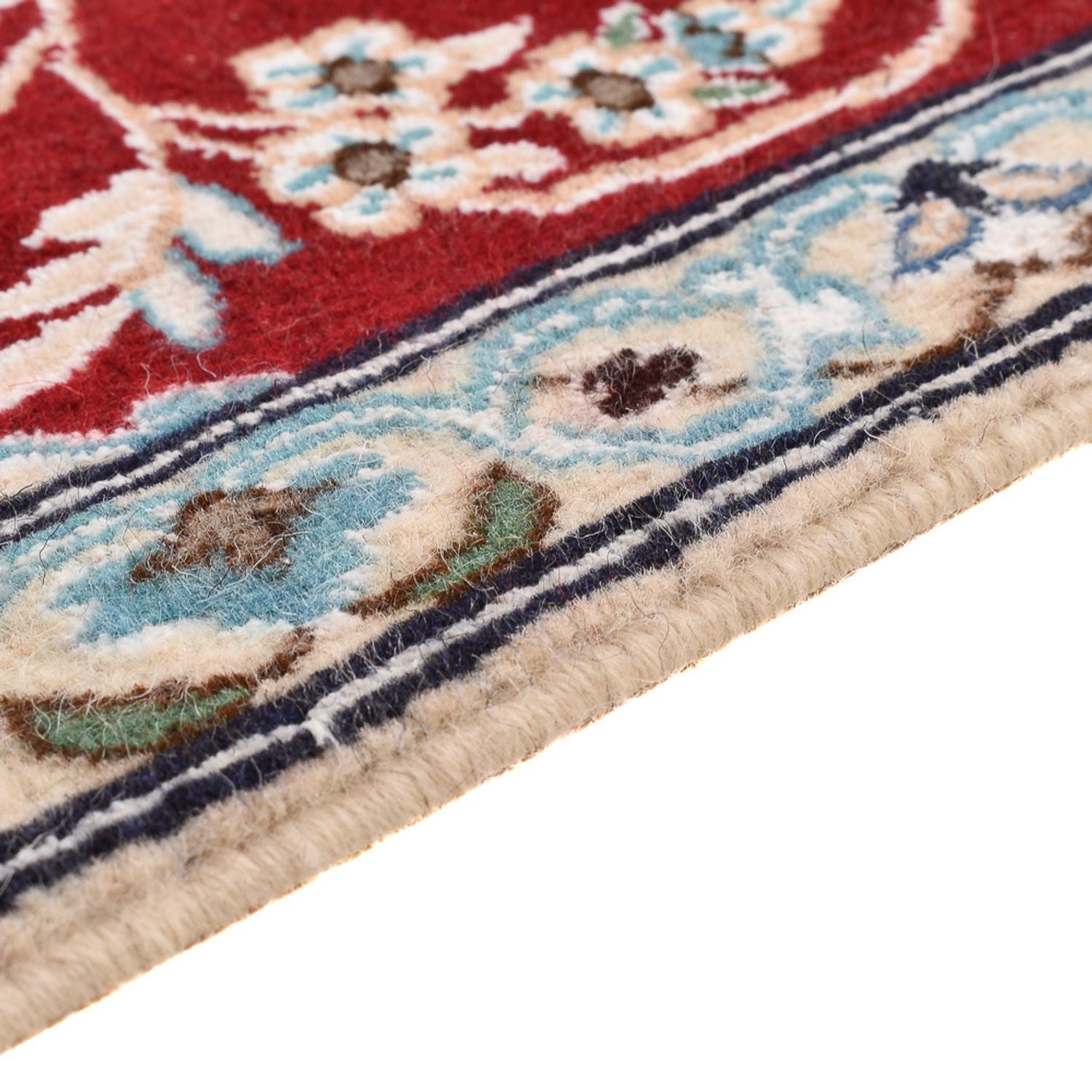 Alfombra Persa - Nain - Real - 130 x 88 cm - rojo