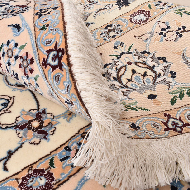 Alfombra Persa - Nain - Prima redondo  - 252 x 252 cm - crema