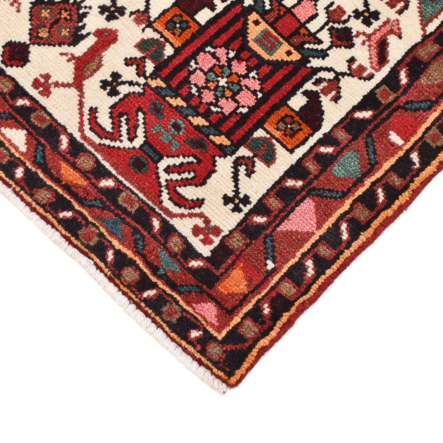 Alfombra persa - Nómada - 123 x 88 cm - multicolor