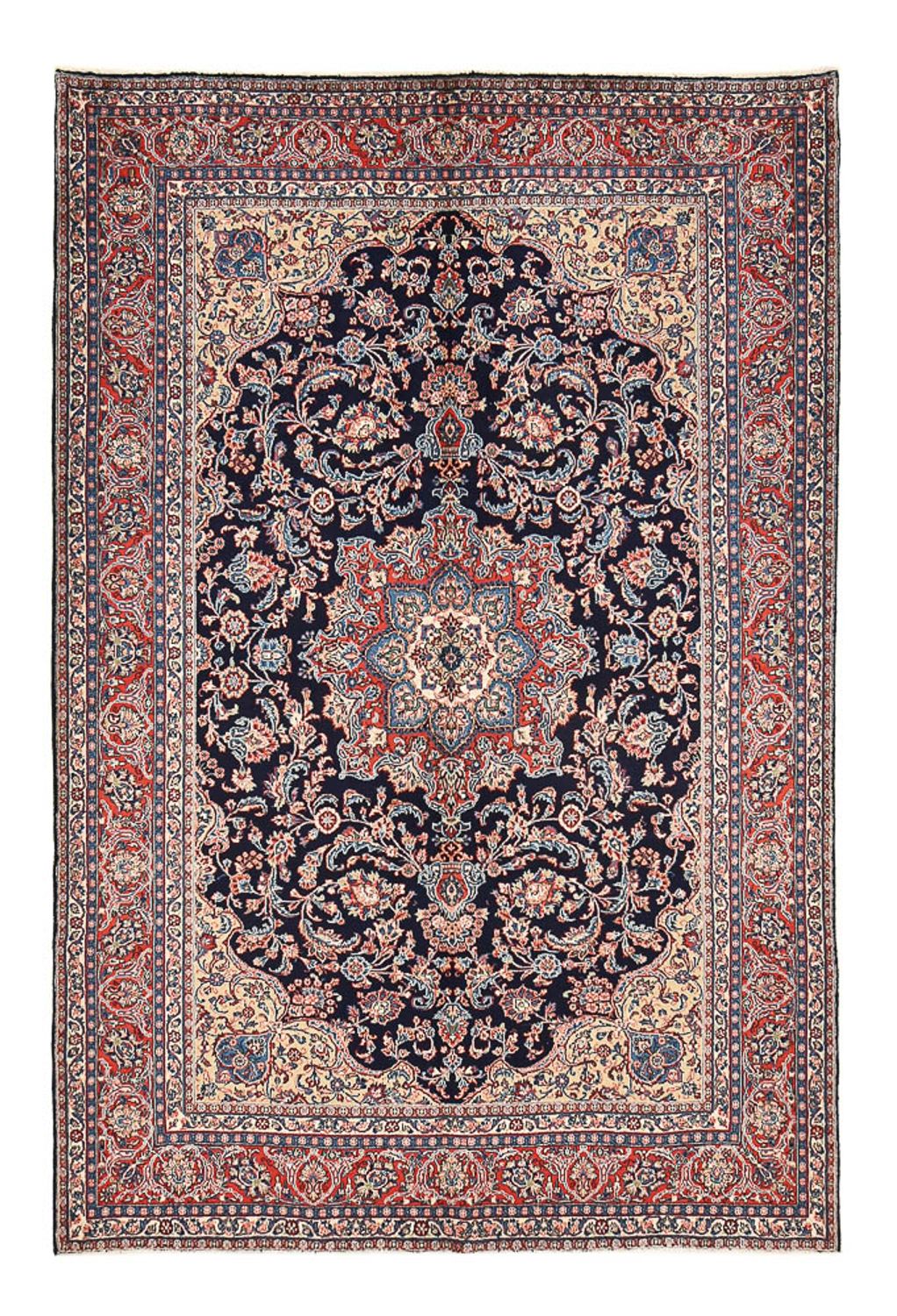 Alfombra persa - Clásica - 302 x 201 cm - azul oscuro